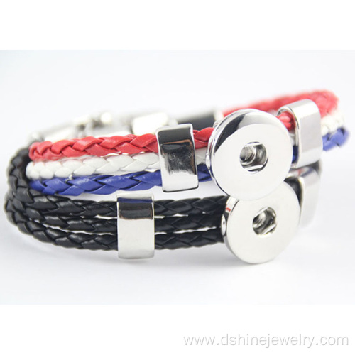 Customized Noosa Clip Bangle Noosa PU Leather Bracelets